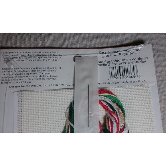 Vintage Christmas Traditions Cross Stitch Kits Designs for the Needle Lot of 3 - Picture 8 of 8